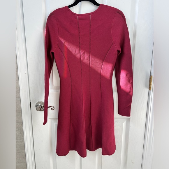 NWT ! ZIMMERMANN luminosity panelled knit dress in burgundy Zimmerman size 2 - Picture 3 of 12